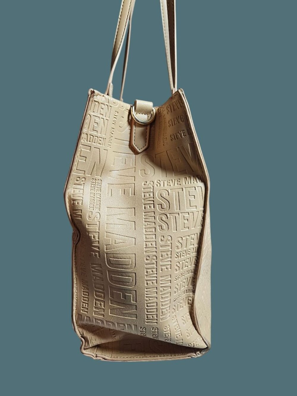 Steve Madden Large Embrossed Logo Crossbody Tote Bag -Travel Business - Picture 4 of 16